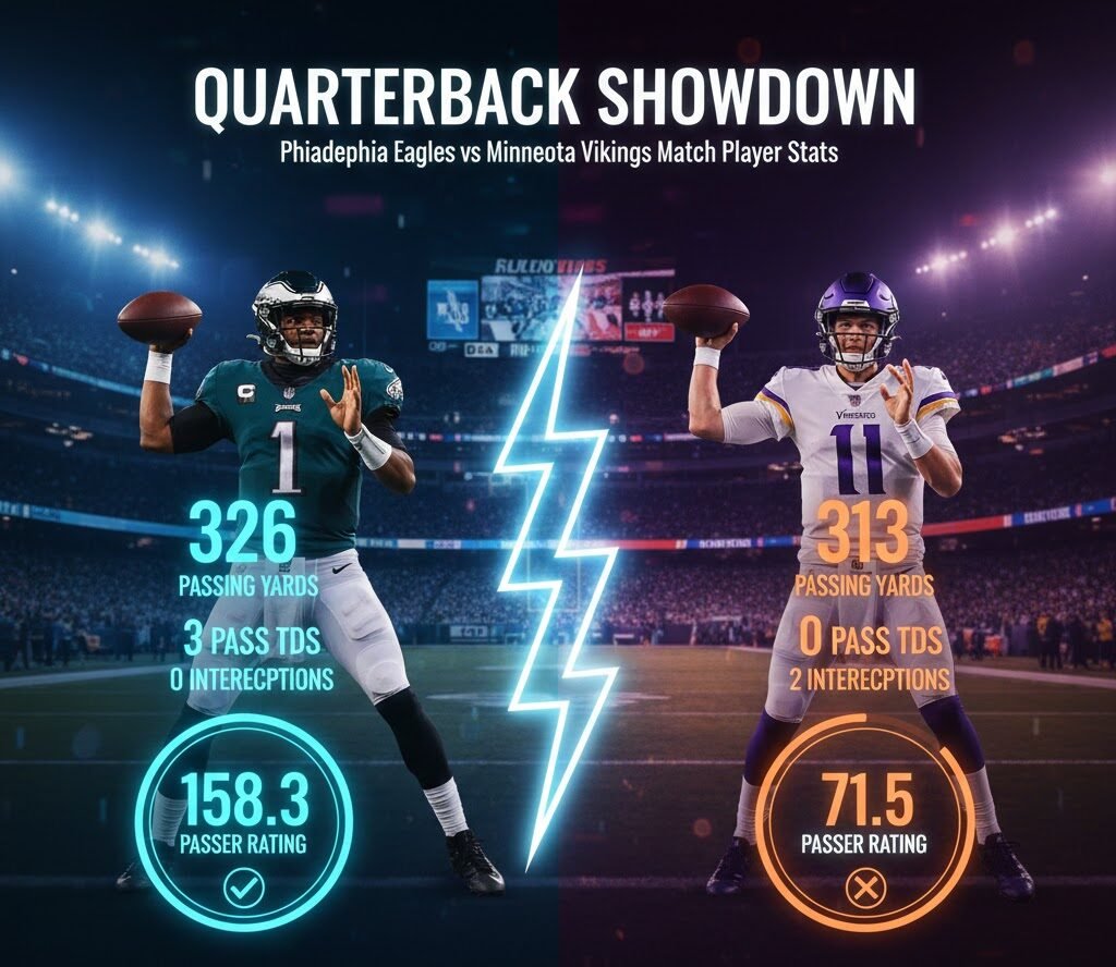 Philadelphia Eagles vs Minnesota Vikings Match Player Stats